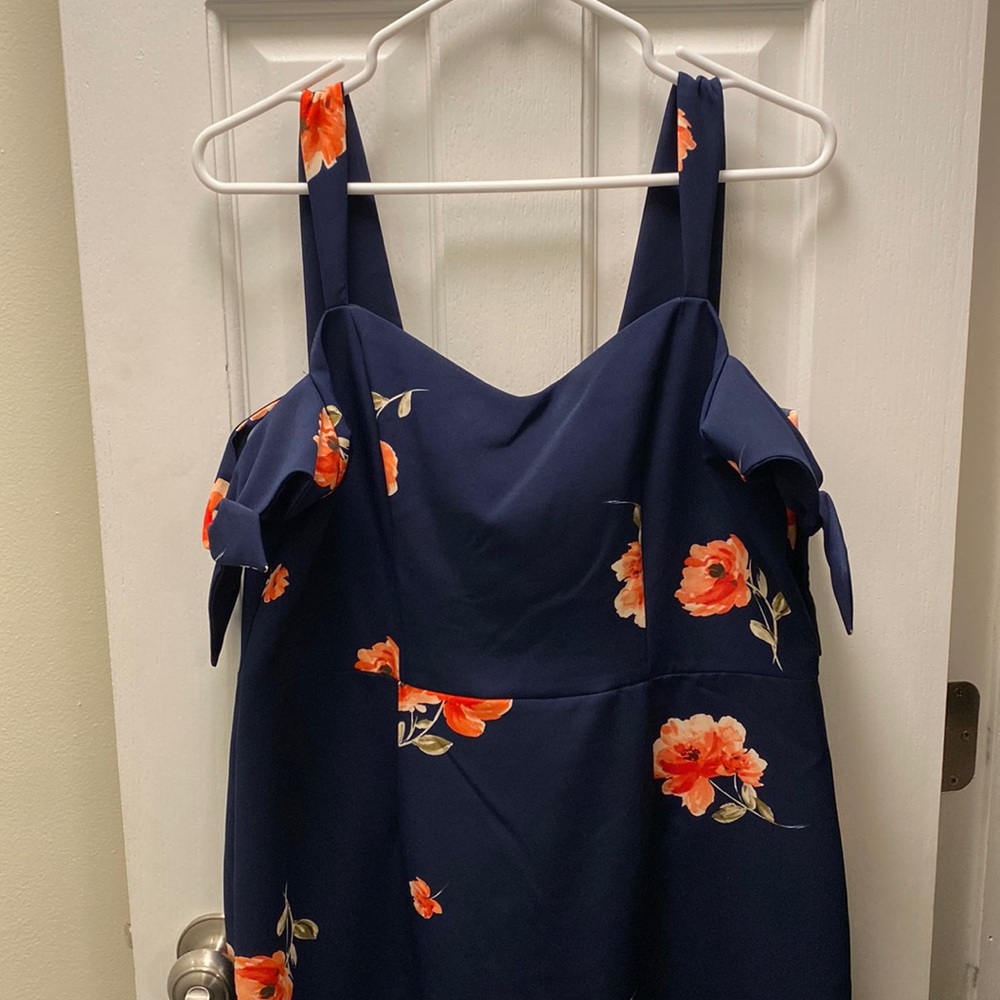 Floral Off The Shoulder Midi Dress